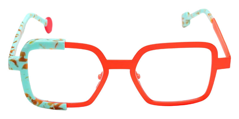 Sabine Be Be Stylish 822 53 - Orange Fluorescent Satin/Turquoise Marbled Matte #id:sbebestylish822_s:106110