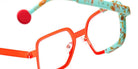 Sabine Be Be Stylish 822 53 - Orange Fluorescent Satin/Turquoise Marbled Matte #id:sbebestylish822_s:106115