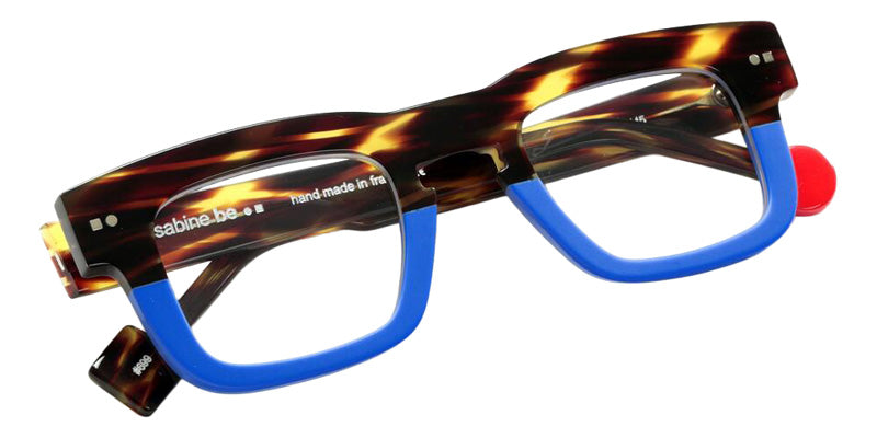 Sabine Be Be Swag Xl 699 46 - Tortoiseshell Veined Dark Shiny/Blue Majorelle Matte #id:sbebeswagxl699_s:102100