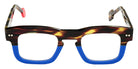 Sabine Be Be Swag Xl 699 46 - Tortoiseshell Veined Dark Shiny/Blue Majorelle Matte #id:sbebeswagxl699_s:102110