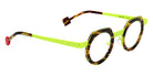Sabine Be Be Twist 240 42 - Tortoiseshell Veined Dark Shiny/Yellow Fluorescent Satin #id:sbebetwist240_s:100105