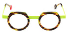 Sabine Be Be Twist 240 42 - Tortoiseshell Veined Dark Shiny/Yellow Fluorescent Satin #id:sbebetwist240_s:100110