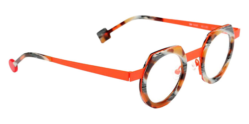 Sabine Be Be Twist 259 42 - Tortoiseshell Vintage Shiny/Orange Fluorescent Satin #id:sbebetwist259_s:104105