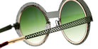 Sabine Be Be Val De Loire Hole Sun 491 50 - Khaki Satin Perforated/Or Yellow Polished #id:sbebevaldeloireholesun491_s:100115