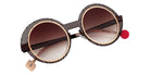 Sabine Be Be Val De Loire Hole Sun 567 50 - Chocolate Black Satin Perforated/Or Rose Polished #id:sbebevaldeloireholesun567_s:106100
