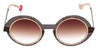 Sabine Be Be Val De Loire Hole Sun 567 50 - Chocolate Black Satin Perforated/Or Rose Polished #id:sbebevaldeloireholesun567_s:106110