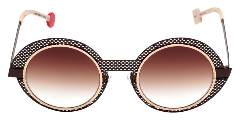 Sabine Be Be Val De Loire Hole Sun 567 50 - Chocolate Black Satin Perforated/Or Rose Polished #id:sbebevaldeloireholesun567_s:106110