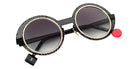 Sabine Be Be Val De Loire Hole Sun 656 50 - Black Shiny Perforated/Or Rose Polished #id:sbebevaldeloireholesun656_s:108100