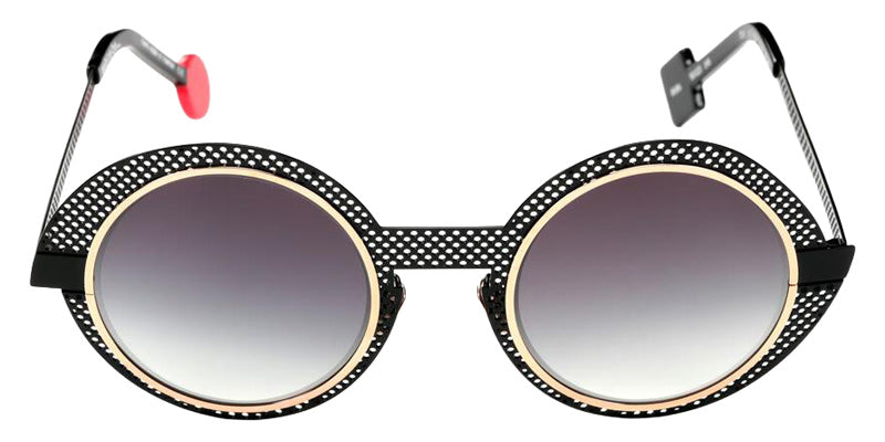 Sabine Be Be Val De Loire Hole Sun 656 50 - Black Shiny Perforated/Or Rose Polished #id:sbebevaldeloireholesun656_s:108110