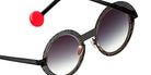 Sabine Be Be Val De Loire Hole Sun 656 50 - Black Shiny Perforated/Or Rose Polished #id:sbebevaldeloireholesun656_s:108115