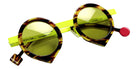 Sabine Be Be Yang Sun 240 43 - Tortoiseshell Veined Dark Shiny/Yellow Fluorescent Satin #id:sbebeyangsun240_s:100100