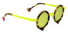Sabine Be Be Yang Sun 240 43 - Tortoiseshell Veined Dark Shiny/Yellow Fluorescent Satin #id:sbebeyangsun240_s:100105