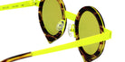 Sabine Be Be Yang Sun 240 43 - Tortoiseshell Veined Dark Shiny/Yellow Fluorescent Satin #id:sbebeyangsun240_s:100115
