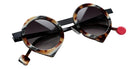 Sabine Be Be Yang Sun 243 43 - Tortoiseshell Vintage Shiny/Blue Marine Satin #id:sbebeyangsun243_s:104100