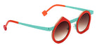 Sabine Be Be Yoon Sun 256 43 - Orange Shiny/Turquoise Satin #id:sbebeyoonsun256_s:104105
