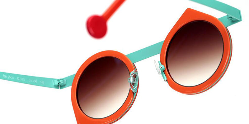 Sabine Be Be Yoon Sun 256 43 - Orange Shiny/Turquoise Satin #id:sbebeyoonsun256_s:104115