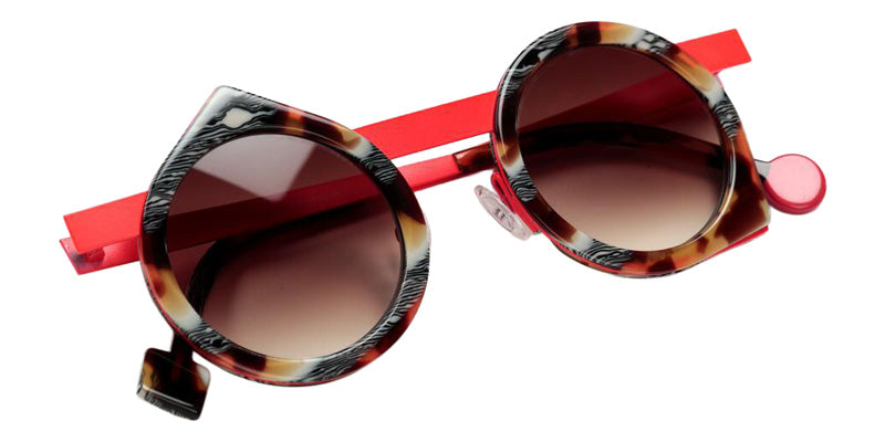 Sabine Be Be Yoon Sun 259 43 - Tortoiseshell Vintage Shiny/Orange Fluorescent Satin #id:sbebeyoonsun259_s:108100