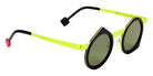 Sabine Be Be Yoon Sun 262 43 - Chocolate Black Shiny/Yellow Fluorescent Satin #id:sbebeyoonsun262_s:112105