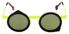 Sabine Be Be Yoon Sun 262 43 - Chocolate Black Shiny/Yellow Fluorescent Satin #id:sbebeyoonsun262_s:112110