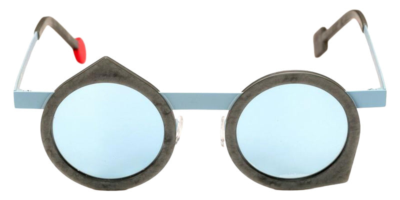 Sabine Be Be Yoon Sun 518 43 - Gray Mouse Marbled Matte/Blue Pastel Satin #id:sbebeyoonsun518_s:118110