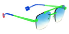 Sabine Be Be Yourself Pierced Sun 130 56 - Green Fluorescent Satin #id:sbebeyourselfpiercedsun130_s:102105
