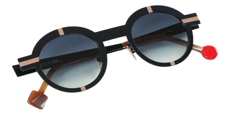 Sabine Be Be Zinzin Sun 419 44 - Blue Marine Shiny/Or Rose Satin #id:sbebezinzinsun419_s:100100