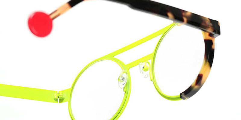 Sabine Be Be Zoom 828 50 - Yellow Fluorescent Satin/Tortoiseshell Khaki Shiny #id:sbebezoom828_s:102115