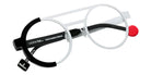 Sabine Be Be Zoom 832 50 - White Satin/Black Shiny #id:sbebezoom832_s:110100