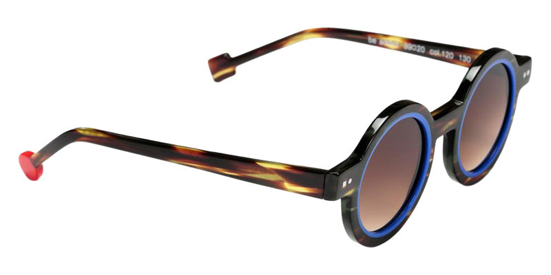 Sabine Be Mini Be Addict Sun 120 39 - Tortoiseshell Veined Dark Shiny/Blue Majorelle Shiny #id:sbeminibeaddictsun120_s:100105