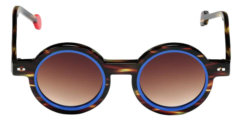 Sabine Be Mini Be Addict Sun 120 39 - Tortoiseshell Veined Dark Shiny/Blue Majorelle Shiny #id:sbeminibeaddictsun120_s:100110