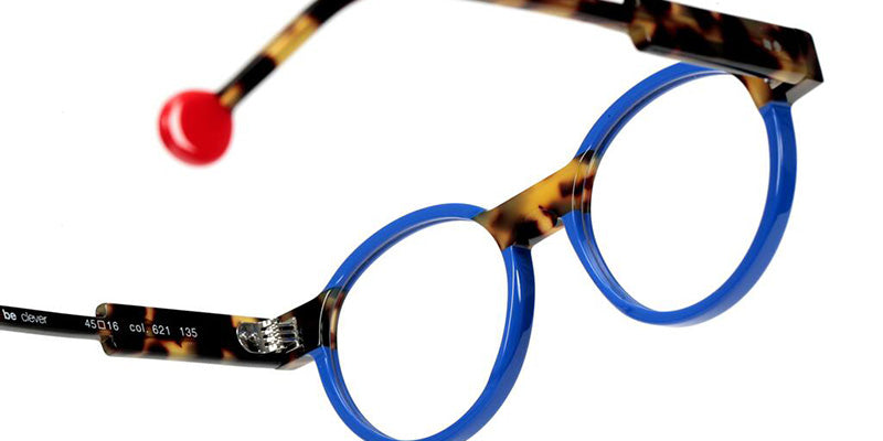 Sabine Be Mini Be Clever 621 45 - Blue Majorelle Shiny/Tortoiseshell Tokyo Shiny #id:sbeminibeclever621_s:100115