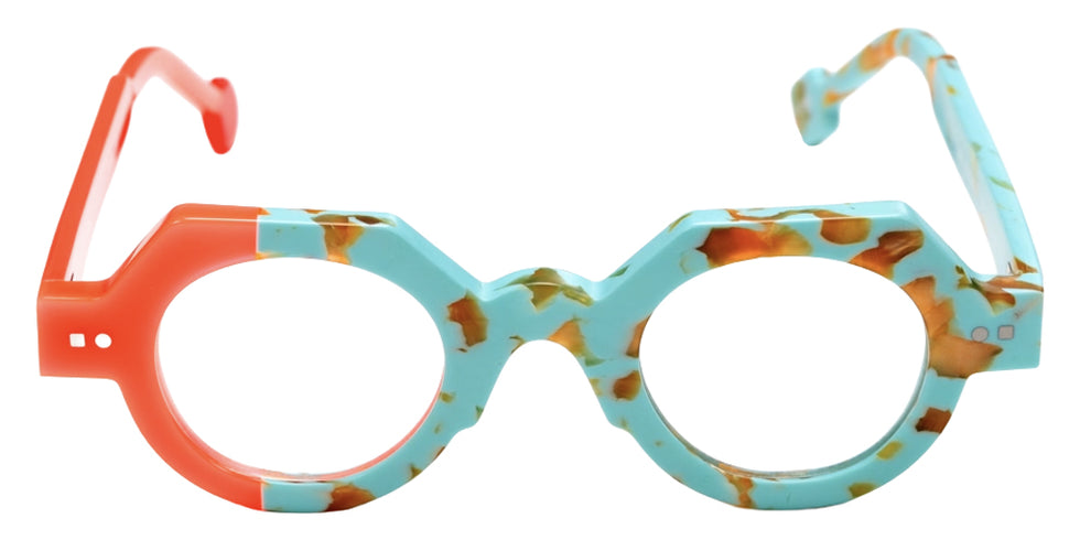 Sabine Be Mini Be Zoulou 755 37 - Turquoise Marbled Matte/Orange Fluorescent Miami Shiny #id:sbeminibezoulou755_s:104110