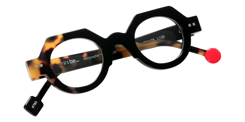 Sabine Be Mini Be Zoulou 760 37 - Black Shiny/Tortoiseshell Tokyo Shiny #id:sbeminibezoulou760_s:100100