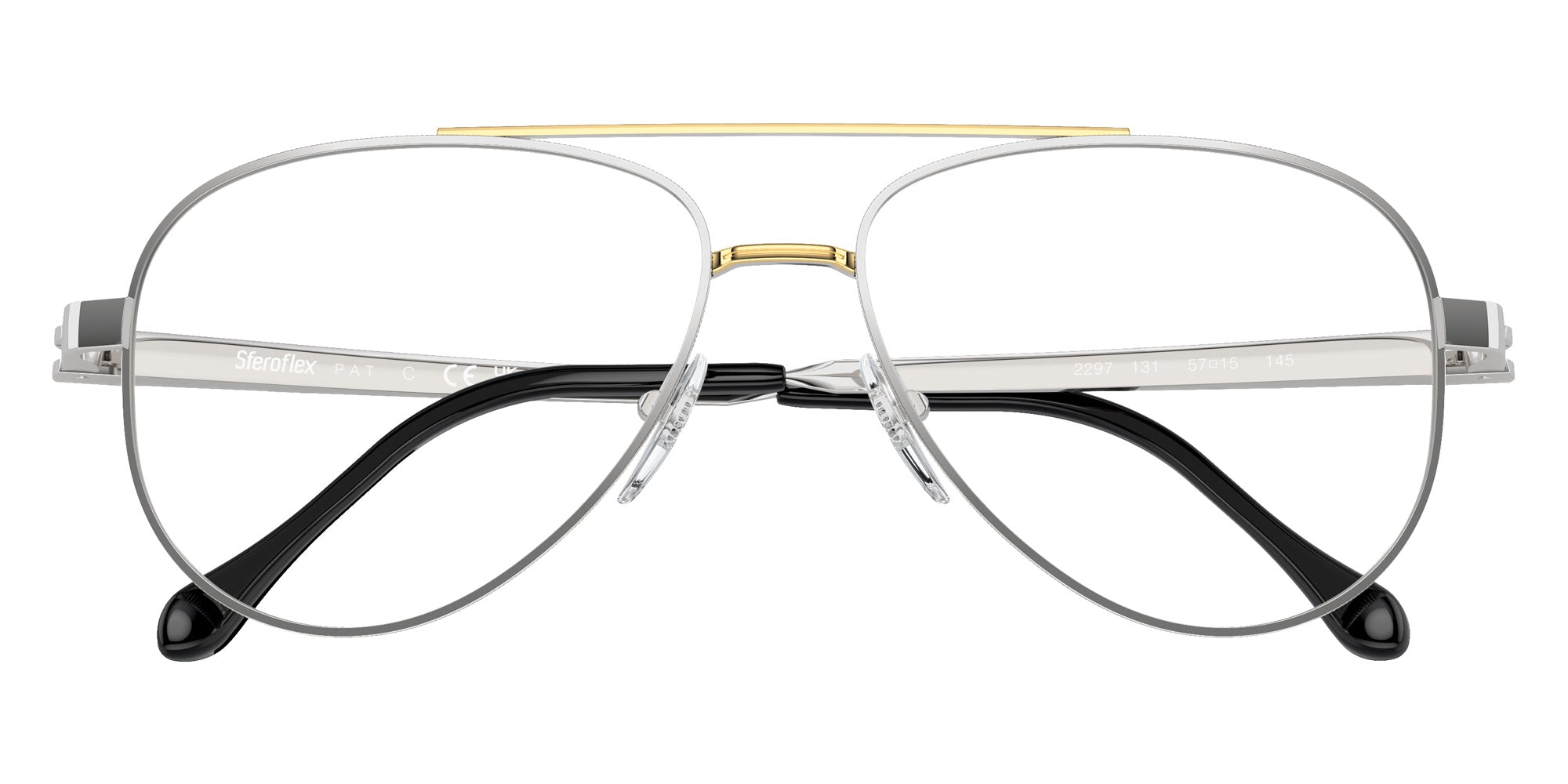 Sferoflex SF2297 131 57 - Shiny Silver Part Gold #id:sf2297131_s:100120