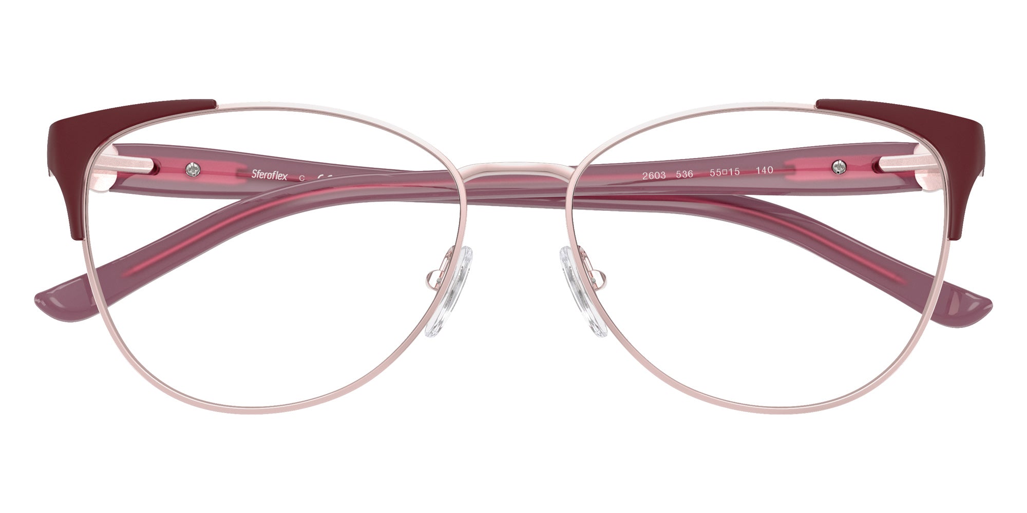 Sferoflex SF2603 536 55 - Shiny Pink/Matte Burgundy Gunmetal #id:sf2603536_s:104120