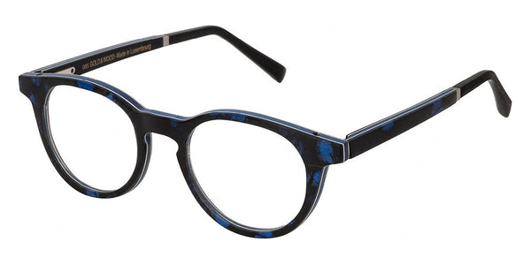 Electric Blue Birch/Black Washiwood / 46-20-145