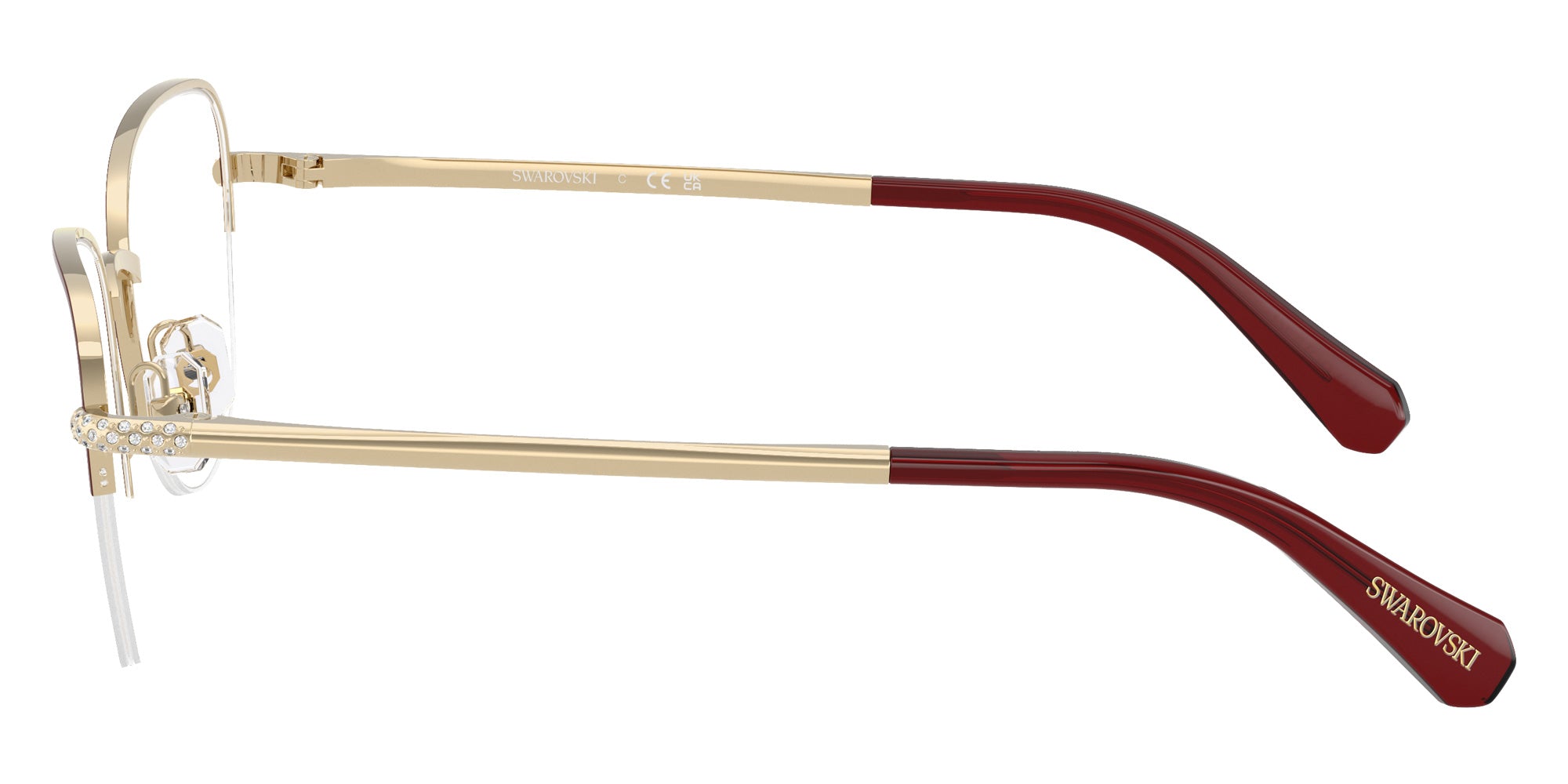 Swarovski SK1023 4038 52 - Pale Gold/Burgundy Gunmetal #id:sk10234038_s:112110