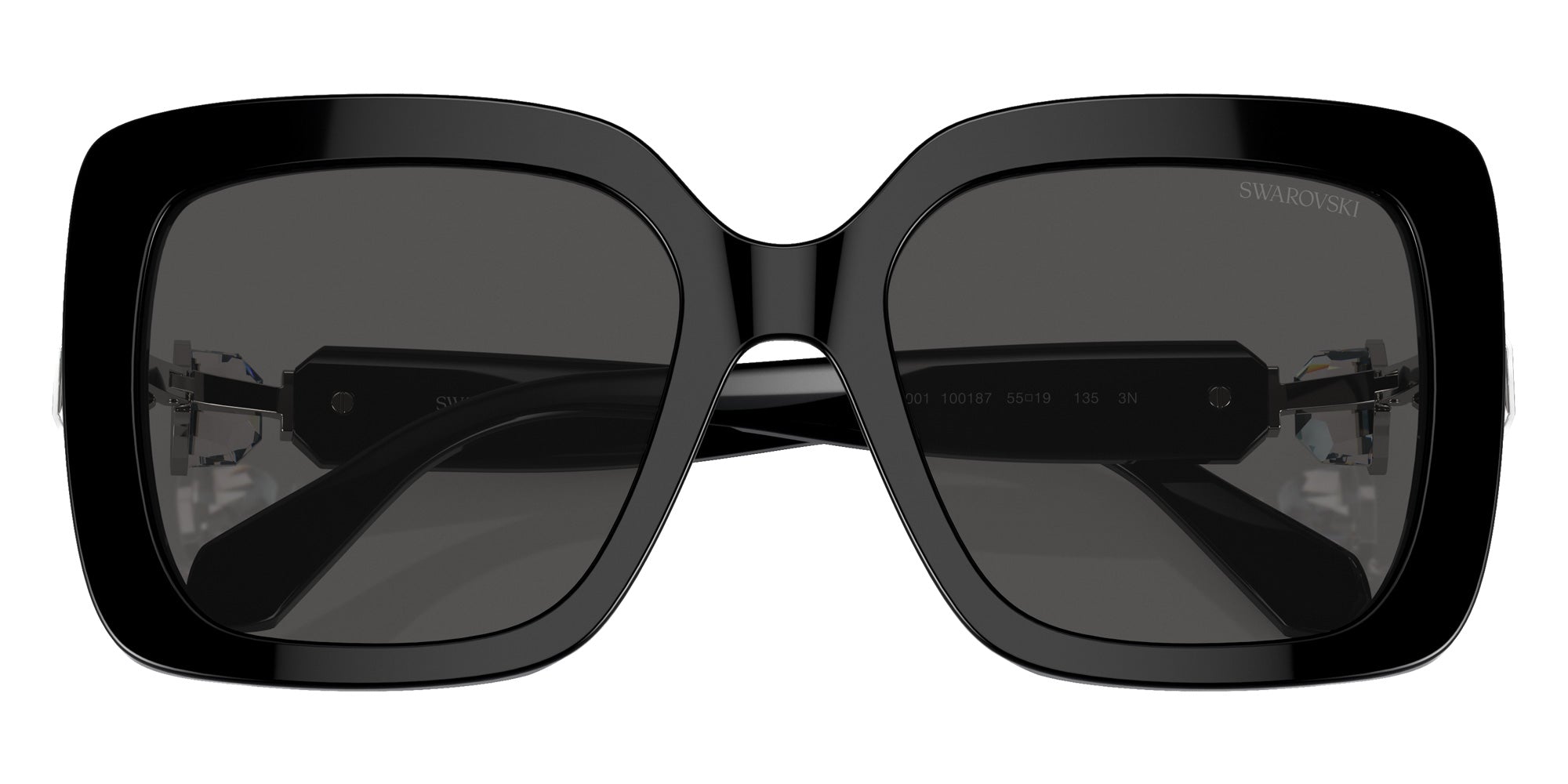 Swarovski SK6001 100187 55 - Black / Dark Gray #id:sk6001100187_s:102120