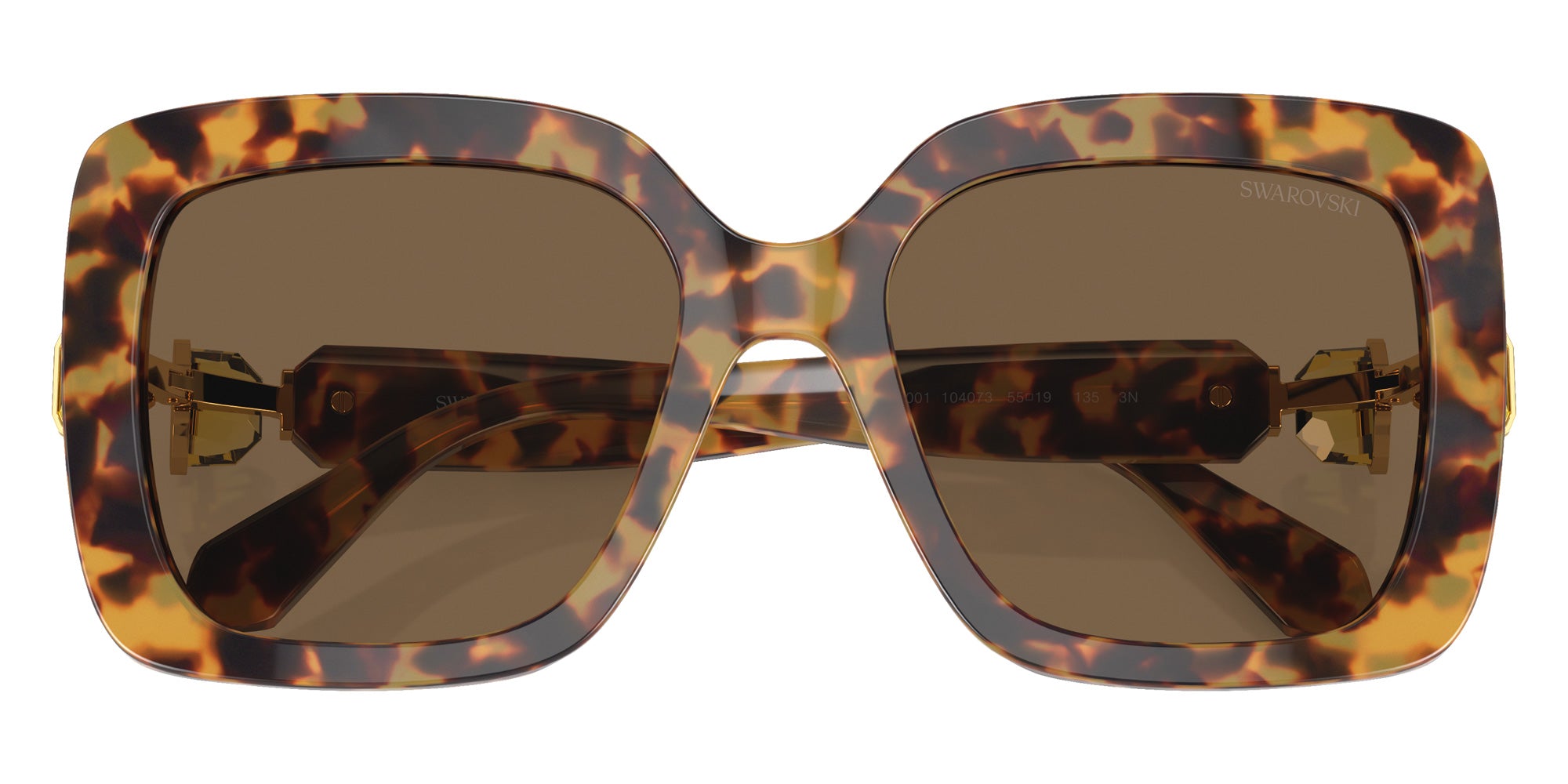 Swarovski SK6001 104073 55 - Light Havana / Dark Brown #id:sk6001104073_s:112120