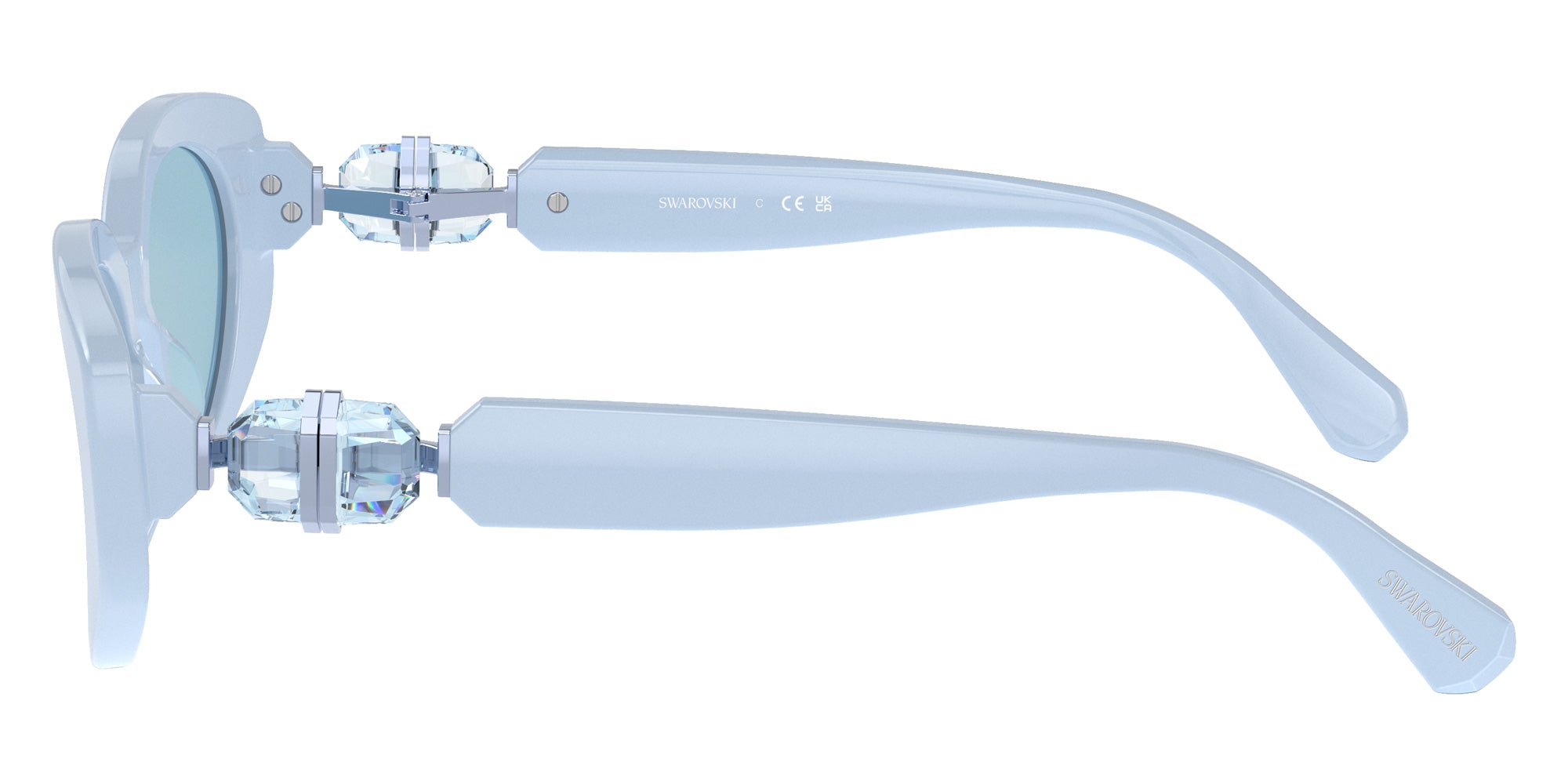 Swarovski SK6002 1006N1 53 - Light Blue / Light Blue Mirrored Silver #id:sk60021006n1_s:108110