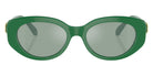 Swarovski SK6002 10079C 53 - Dark Green / Azure Internal Mirrored Silver #id:sk600210079c_s:110100