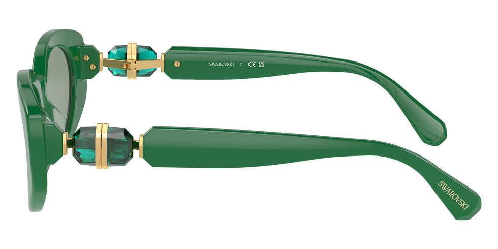 Swarovski SK6002 10079C 53 - Dark Green / Azure Internal Mirrored Silver #id:sk600210079c_s:110110