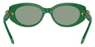 Swarovski SK6002 10079C 53 - Dark Green / Azure Internal Mirrored Silver #id:sk600210079c_s:110115