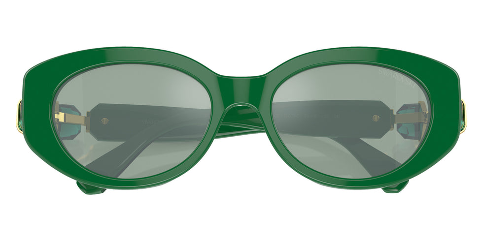 Swarovski SK6002 10079C 53 - Dark Green / Azure Internal Mirrored Silver #id:sk600210079c_s:110120