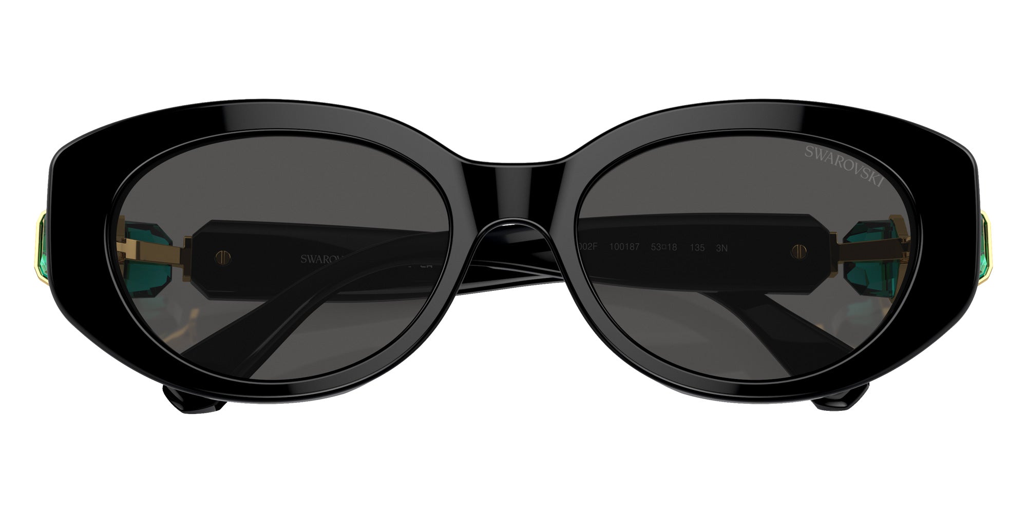 Swarovski SK6002F 100187 54 - Black / Dark Gray #id:sk6002f100187_s:102120