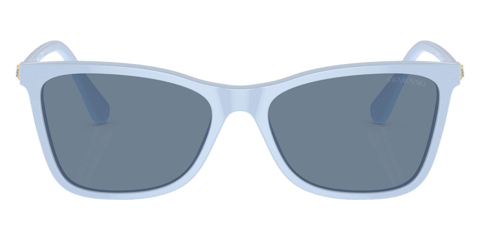 Swarovski SK6004F 10061U 56 - Clear Blue / Light Blue Mirrored Silver Int #id:sk6004f10061u_s:100100