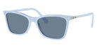 Swarovski SK6004F 10061U 56 - Clear Blue / Light Blue Mirrored Silver Int #id:sk6004f10061u_s:100105