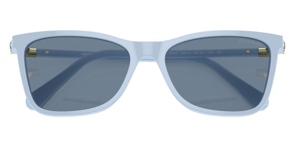 Swarovski SK6004F 10061U 56 - Clear Blue / Light Blue Mirrored Silver Int #id:sk6004f10061u_s:100120