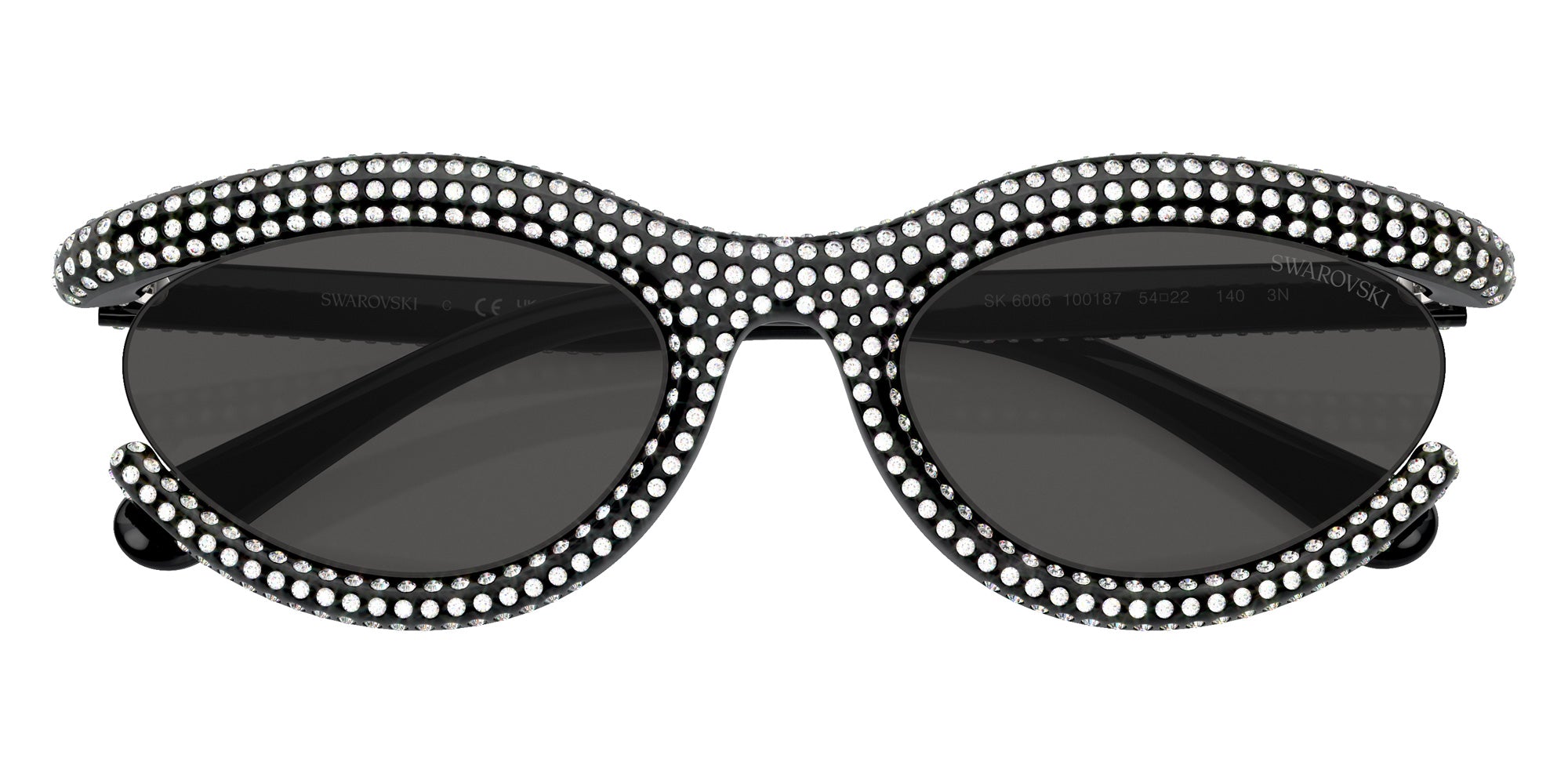 Swarovski SK6006 100187 54 - Black / Dark Gray #id:sk6006100187_s:100120
