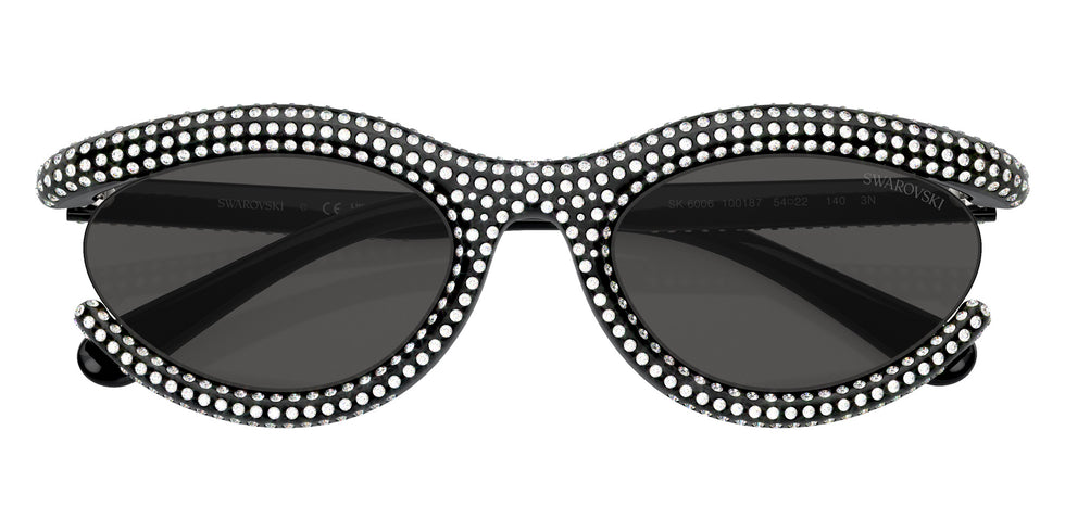 Swarovski SK6006 100187 54 - Black / Dark Gray #id:sk6006100187_s:100120